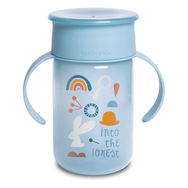 Suavinex 401195 Bicchiere Baby Training Cup - Sistema Antigoccia - 12 Mesi - For