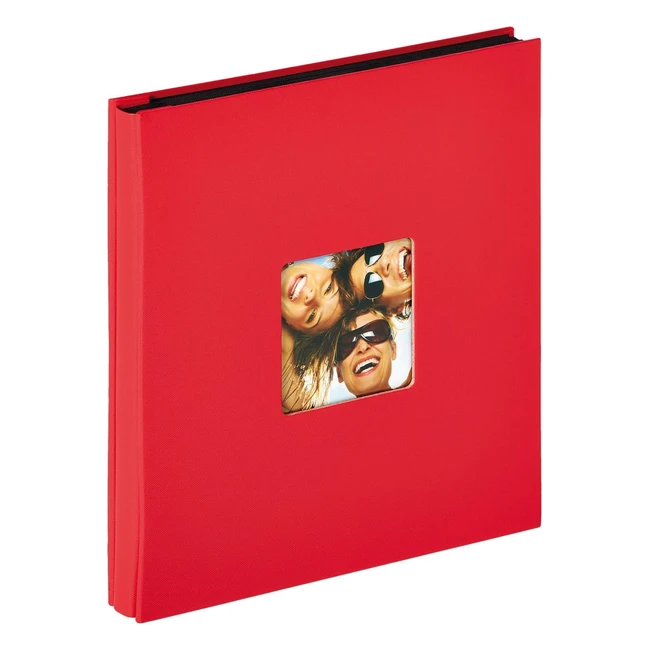Album photo rouge Walther Design 400 photos 10x15 cm - Couverture fun avec découpe personnalisée