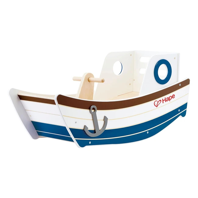 Hape Barca a Dondolo Giocattolo Multicolore E0102 - Promuovi lo sviluppo motorio e l'immaginazione