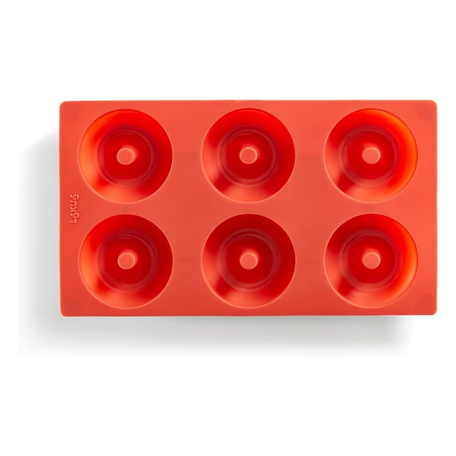 Stampo per ciambelle LKU 0620406R01 - 6 cavità, colore rosso