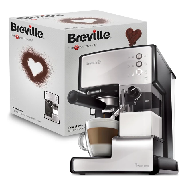 Cafetera Breville Primalatte - Espresso Cappuccino y Latte - 15 Bar - Tratamien