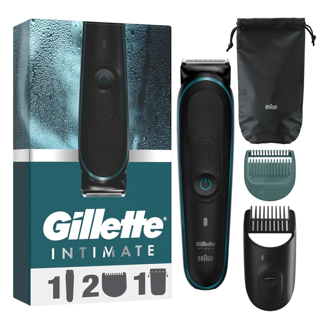 Gillette Intimate i5 Trimmer for Men - SkinFirst Technology Lifetime Sharp Blad