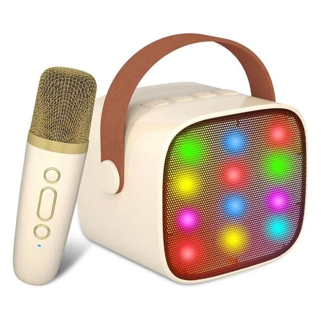 BONAOK Microfono Inalambrico Karaoke Infantil - Altavoz Recargable con Micrófono - Juguetes para Niñas y Niños