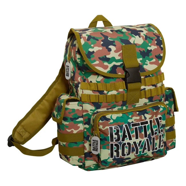 Battle Royale Official Backpack - Large Camo Rucksack for Boys - Back to School