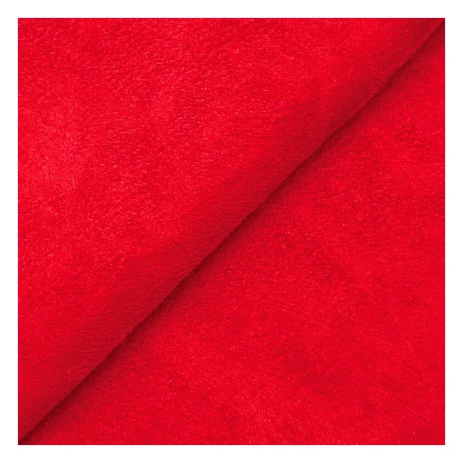 Tessuto Scamosciato Rosso Rubino - Deshome Alessia 5m - Idrorepellente - Per Tappezzeria e Arredamento