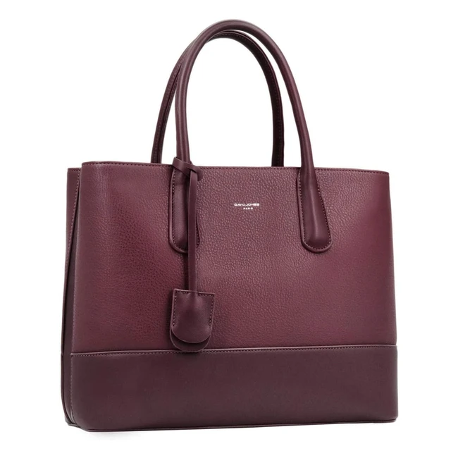 David Jones Women's Large Handbag - Genuine Leather Style - Multiple Compartments