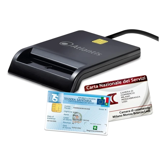Lettore Smart Card Atlantis P005smartcruper - Firma Digitale e CNS