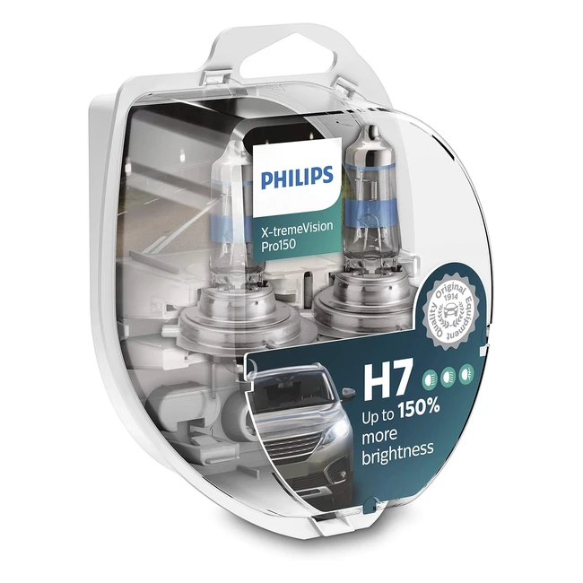 Philips XtremeVision Pro150 H7 - Lampe pour éclairage avant 150 - Set de 2 - Blanc