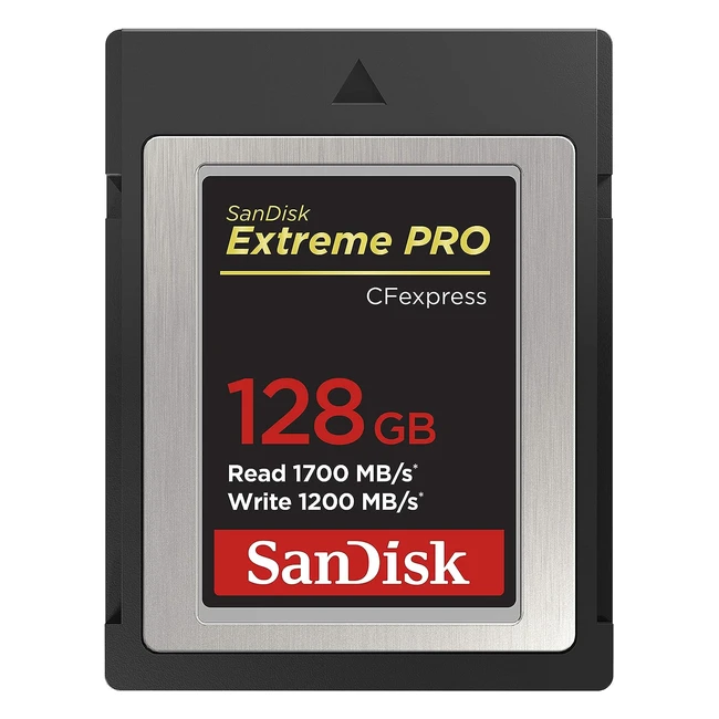SanDisk Extreme Pro 128GB CF Express Card Type B | Up to 1700MB/s | 4K Video | Black