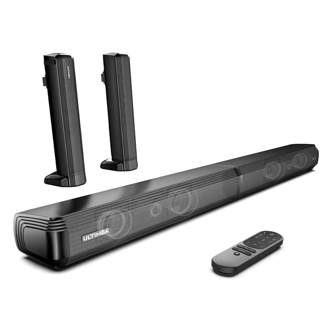 Soundbar Ultimea 22ch per TV - Staccabile 2 in 1 - Bluetooth - Bassi regolabili 