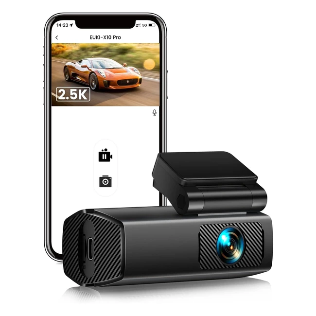 Dash Cam Auto Euki Full HD 25k WiFi - Visione Notturna - G-Sensor - Registrazion