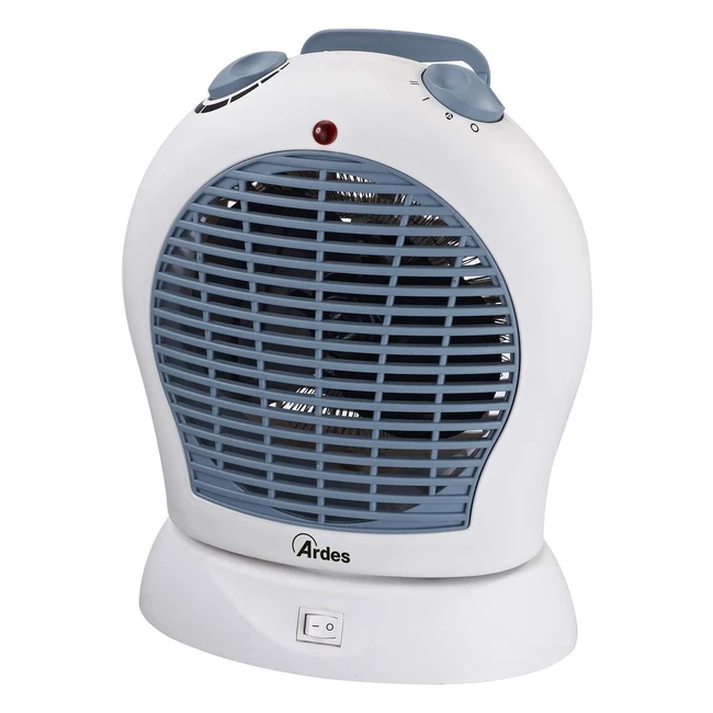 Termoventilatore Oscillante Ardes AR4F03O - Riscaldamento e Ventilazione Estiva - 2 Potenze - Bianco