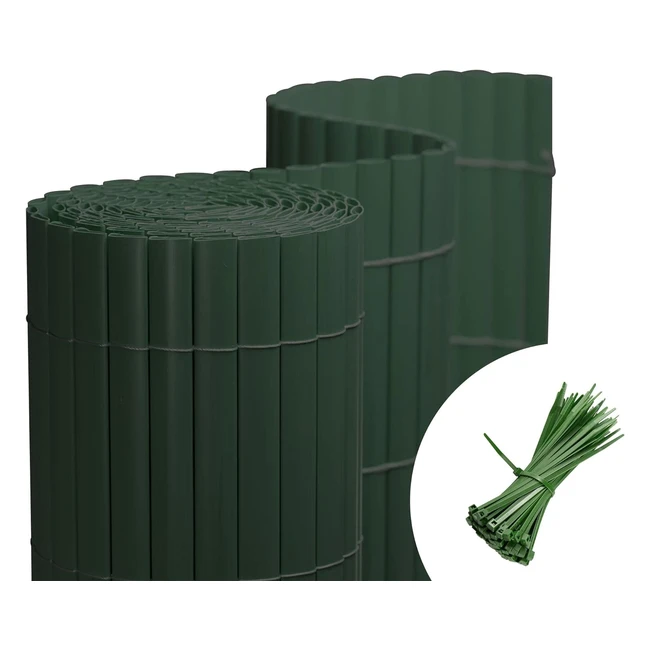 Jarolift PVC Sichtschutzmatte Standard, Garten Balkon Terrasse, 180x300cm, grün