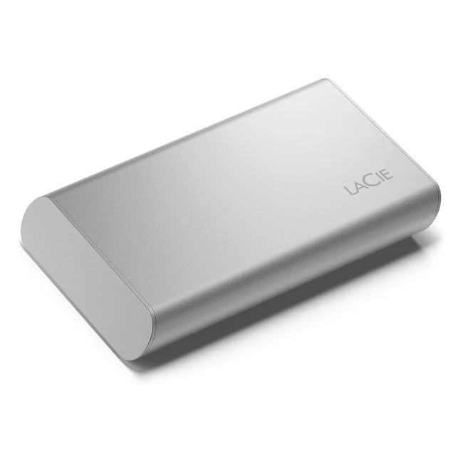 LaCie Portable SSD 500GB - Unidad de Estado Slido Externa USB-C - Compatible c