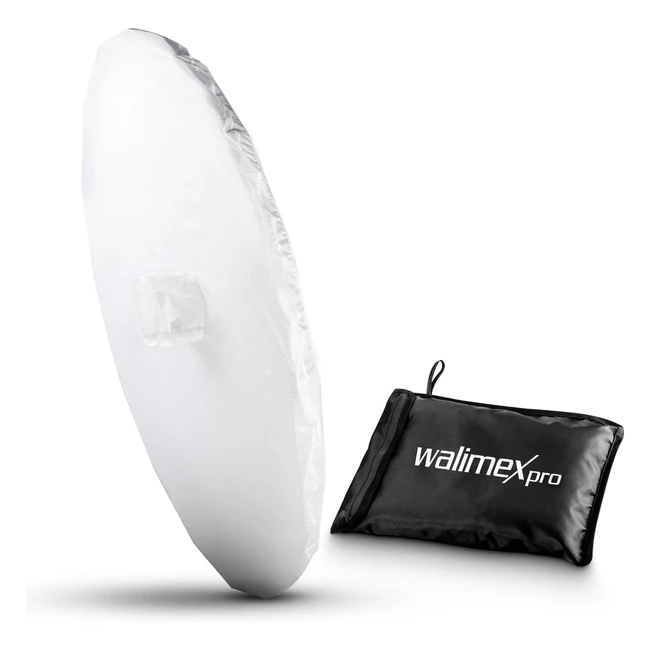 Walimex Pro Umbrella Reflector Diffuser White 180cm - Ideal for Portrait, Product, and Still Life Photography
