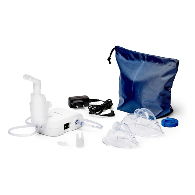 Nébuliseur Omron C803 - Compact, léger et facile à utiliser - Traitement de la toux, du rhume, de la bronchite et de l'asthme