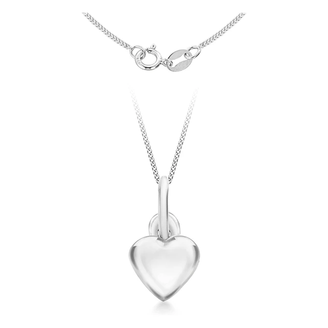 Tuscany Silver Women's Heart Pendant Necklace | Sterling Silver | 46cm Chain