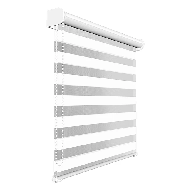 Victoria M Doppelrollo für Fenster & Türen, Duorollo lichtdurchlässig & verdunkelnd, 150x230cm, weiß