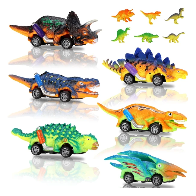 Giocattolo Oderra per bambini - 12 pz di dinosauri macchinine e mini dinosauri -