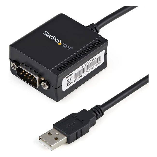 Startechcom USB to Serial Adapter - 1 Port USB Powered FTDI USB UART Chip DB9