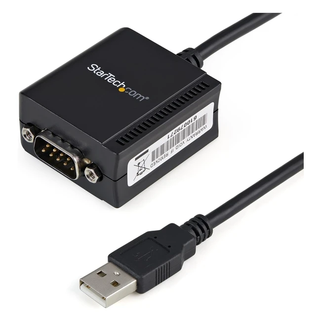 Startechcom USB to Serial Adapter - 1 Port, USB Powered, FTDI USB UART Chip, DB9 9pin, ICUSB2321F