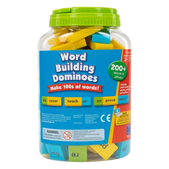Fichas de domin para formar palabras - Aprende y divirtete
