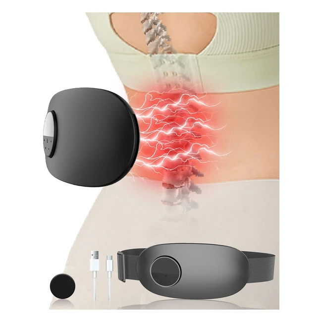 Masajeador Espalda Lumbar con Calor - Alivio Dolor y Relajación Muscular - EMS - Inalámbrico