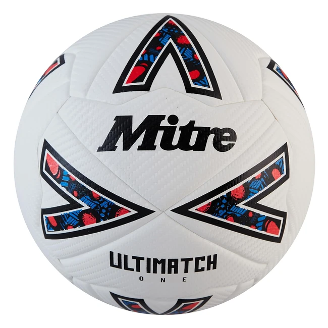 Mitre Ultimatch One 24 Football - Reliable Match Ball with Hyperseal Constructio