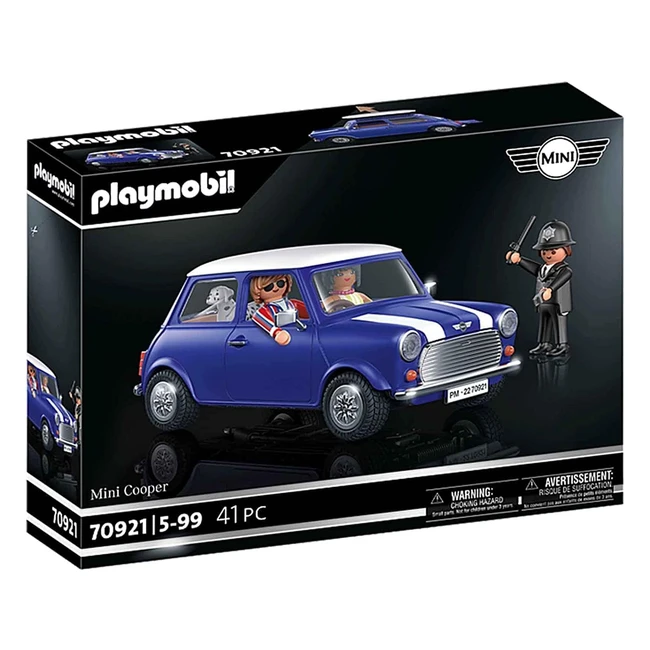 Playmobil Mini Cooper Classic Cars - Modellino di Auto per Adulti e Giocattolo per Bambini 599 Anni