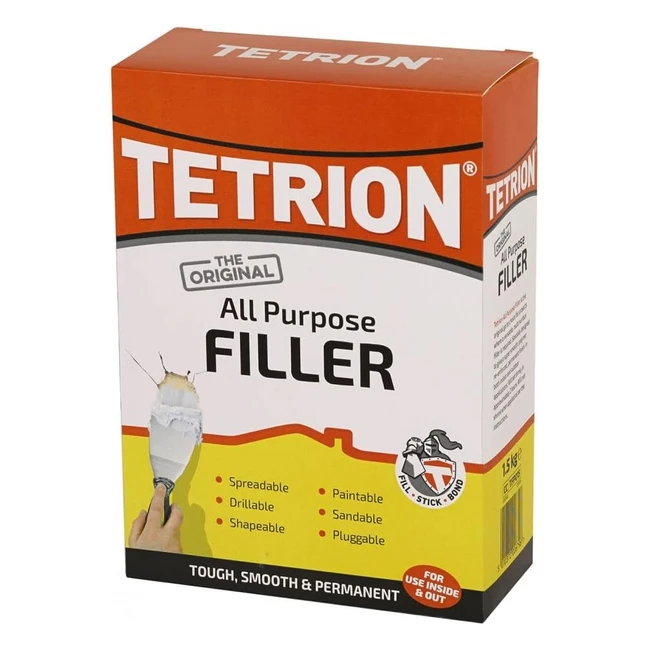 Tetrion All Purpose Powder Filler 15kg - Strong Versatile and Long-Lasting