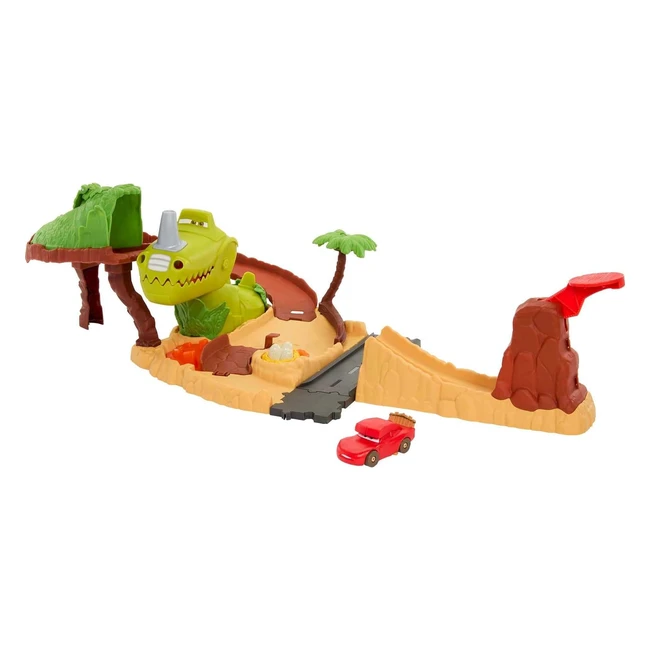 Disney Pixar Cars Spielzeug Dinosaurier Spielplatz Playset mit Lightning McQueen