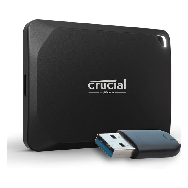 Crucial X10 Pro Disco Duro Externo SSD 1TB  Velocidad de hasta 2100MBs  Memor
