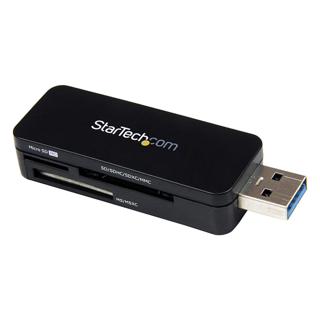 Startechcom USB 3.0 Multimedia Memory Card Reader - Portable SDHC MicroSD Card Reader