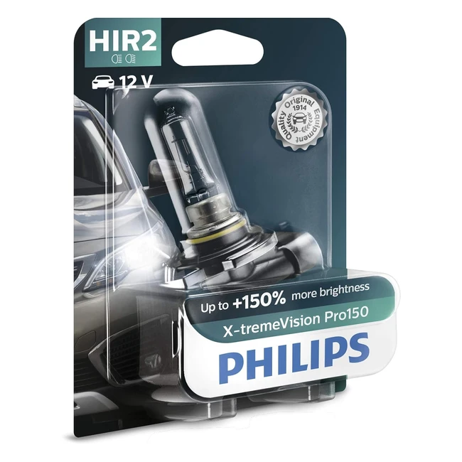 Philips XtremeVision Pro150 HIR2 - Lampe pour éclairage avant 150 - Blister de 1 - Blanc