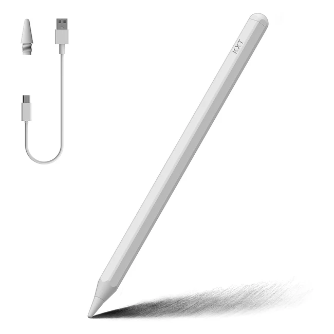 Stylet Pen pour Apple iPad 2018-2023 - Inclinaison Rejet de Paume - Adsorption Magnétique Stylus Pencil Stylo - Compatible iPad 6-10 Génération iPad Pro 11 12.9 3 4 5 Air 3 4 5 Mini 5 6