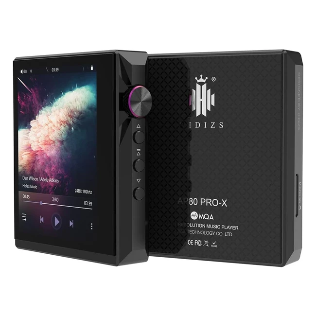 Lecteur de musique portable Hidizs AP80 ProX Bluetooth sans perte DAC ESS9219C MQA DSD256