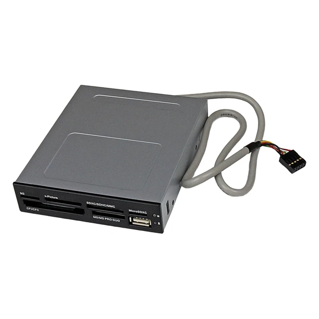 Startechcom 35in Front Bay 22in1 USB 20 Internal Multi Media Memory Card Reader 