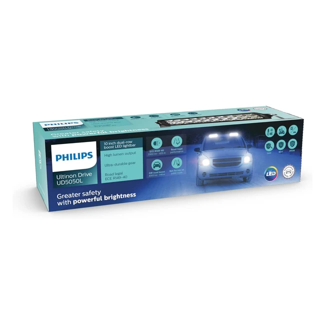 Philips Ultinon Drive 5050L - Rampe LED Feux de Route 12V/24V 3300 Lumens