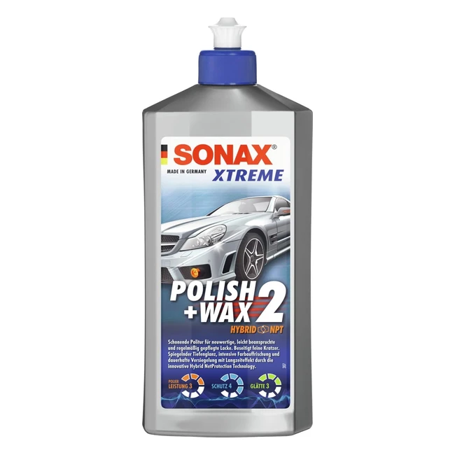 Sonax Xtreme Polish Wax 2 Hybrid NPT 500 ml - Gentle Polish - Item No. 02072000