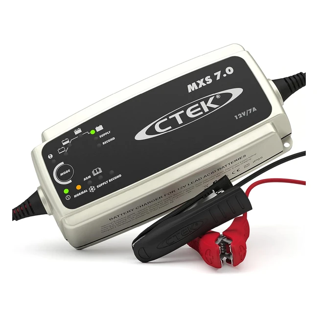 Chargeur de batterie CTEK MXS 70 12V 7A - Grande taille de vhicules - Bateaux - Caravanes - Voitures - Dsulfateur de batterie