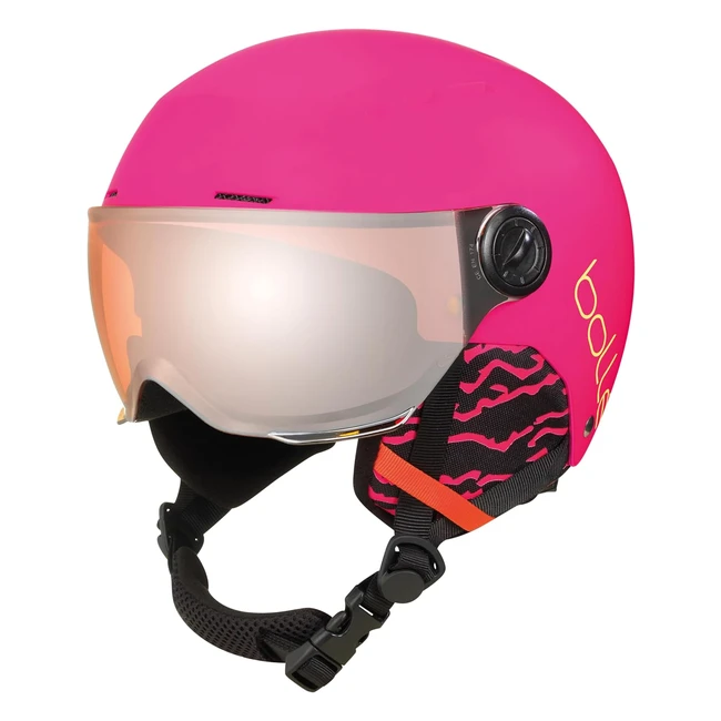 Casque de ski junior Boll Quiz Visor Hot Pink Matte XS 4952cm - Orange Gun Cat