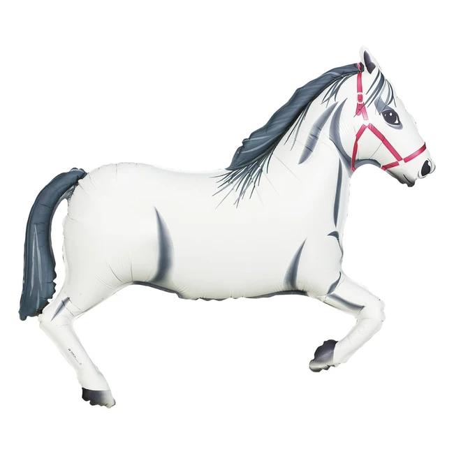 Globo de Aluminio 36 Pulgadas Caballo Blanco - Grabo Betallic F15774