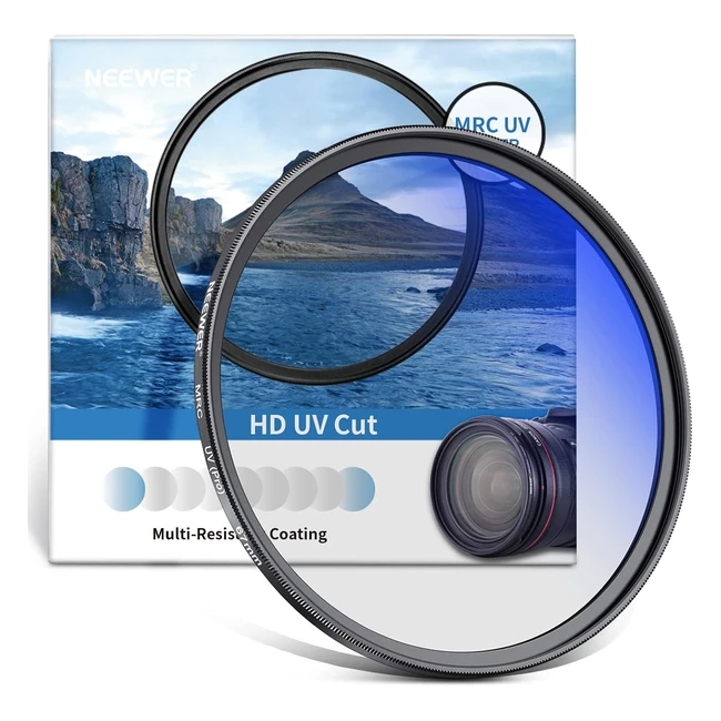 Neewer Filtre Protection UV 67mm MRC 30 Couches Nano Verre Optique HD