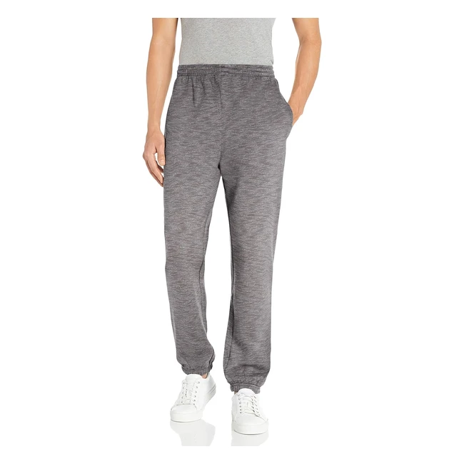 Amazon Essentials Herren Fleece Jogginghose mit Bündchen, in großen Größen, Grau, XL