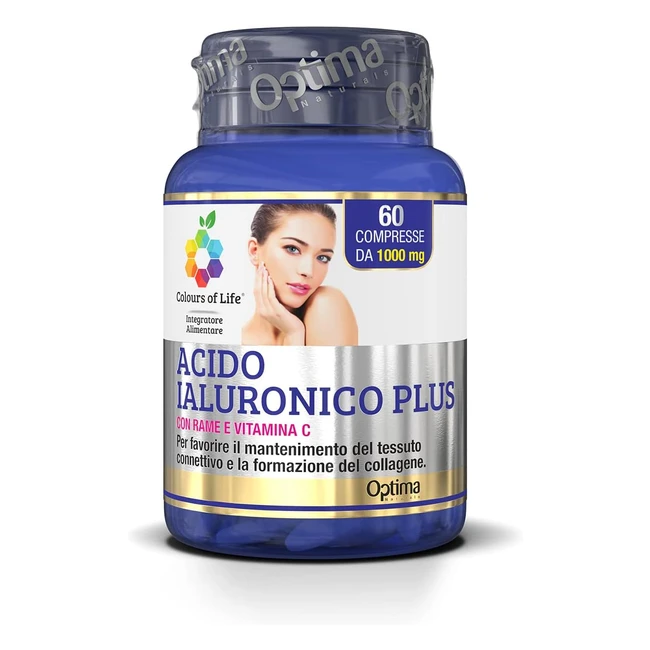 Acido Ialuronico Plus Integratore - Colours of Life - Ref. 1234 - Senza Glutine e Vegano