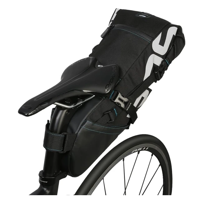 Borsa Sella Bicicletta 10L Impermeabile - Bike Bag MTB Unisex Nero