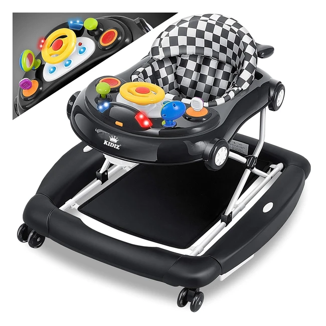 Kidiz 4in1 Lauflernhilfe Babywalker Spiel und Lauflernwagen Gehfrei