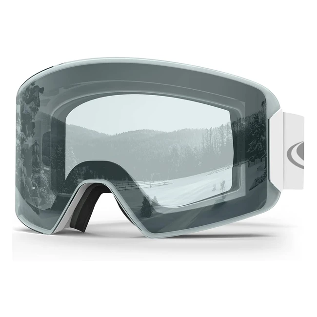Findway Ski Goggles OTG for Men Women Youth  100 UV Protection Anti-Fog Windpr