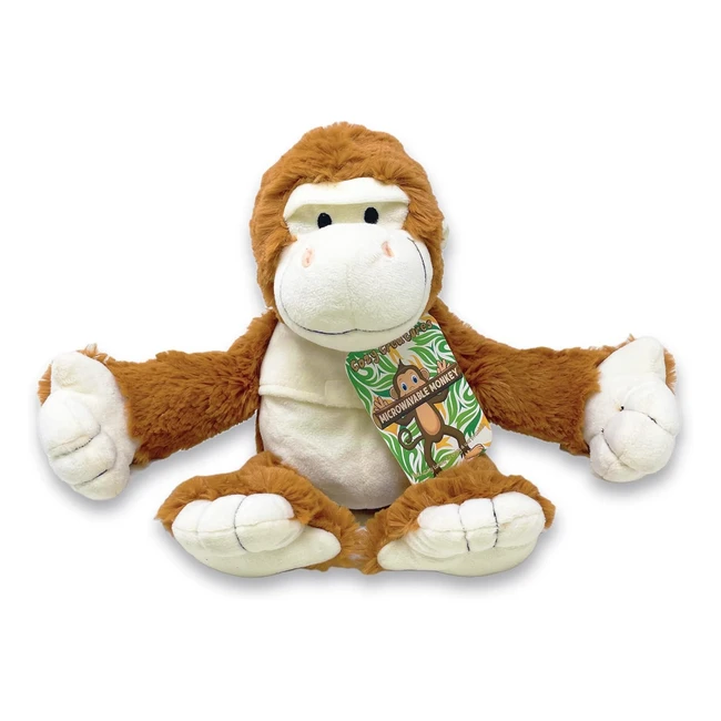 Cozy Creatures Microwavable Kids Heatable Cuddly Monkey Teddy - Warm Hugs #KidsToys #MicrowavableToy #WarmCuddles