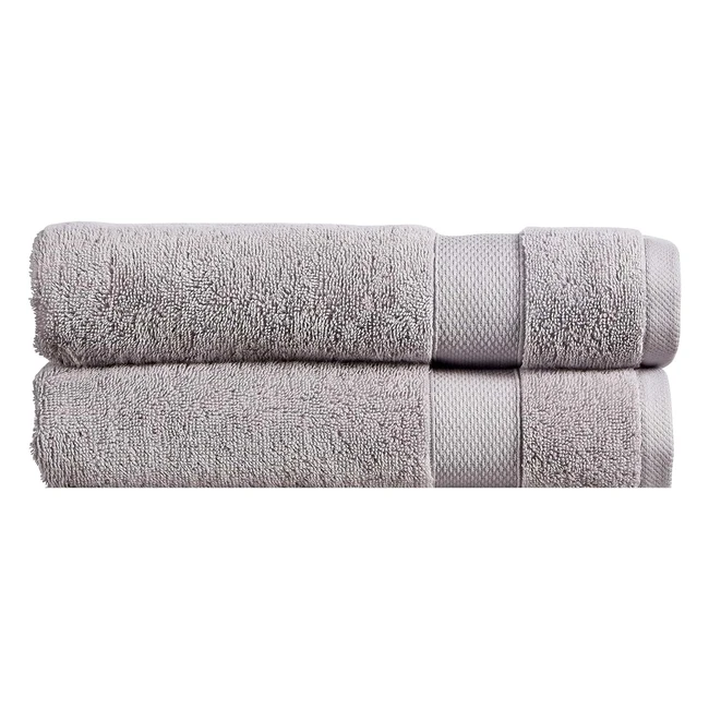 Christy Refresh Bath Sheet Towels Set of 2 Quick Dry Dove Grey